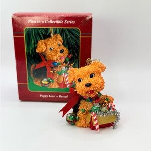 Carlton Cards Heirloom Puppy Love Rascal First Series Christmas Holiday Ornament